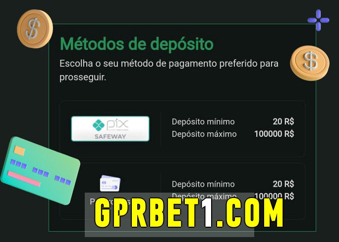 O cassino gprbet bet oferece uma grande variedade de métodos de pagamento